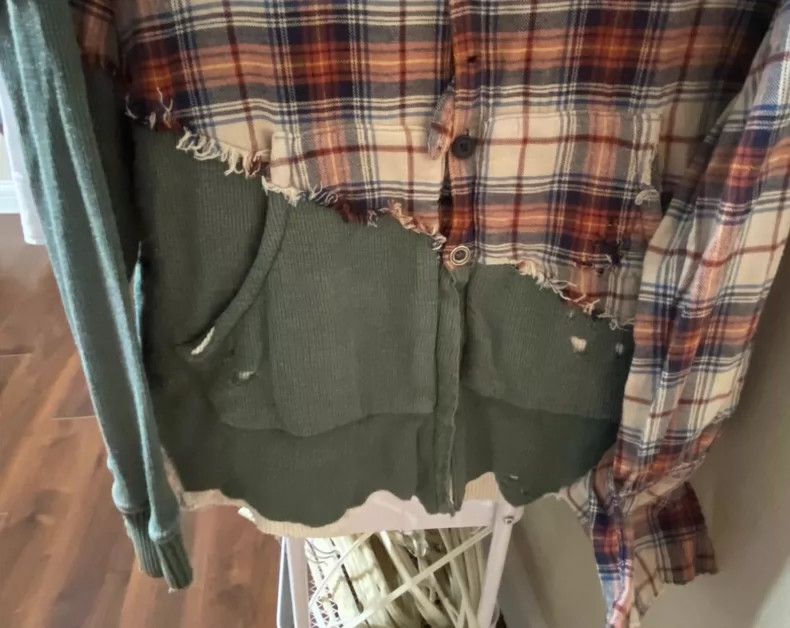 Greg Lauren greg lauren Splicing old fabric shirt 2506-Nextarrow Size US M / EU 48-50 / 2 - 6 Thumbnail