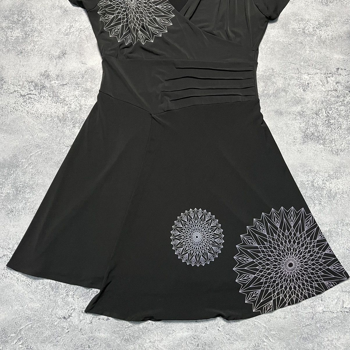 Designer × Desigual Desigual Asymmetric Geometric Dress Ladies Short Sleeve Size XL / US 12-14 / IT 48-50 - 3 Thumbnail