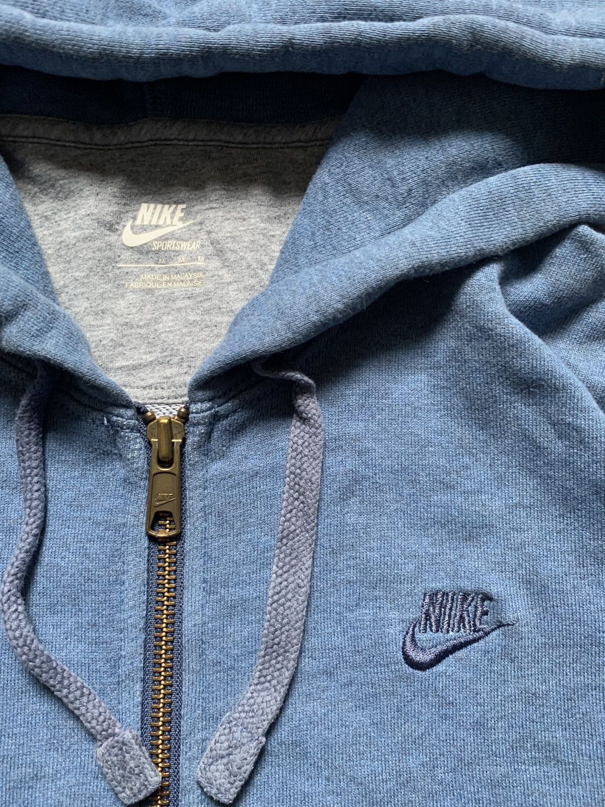 Nike Vintage Nike Boxy Fit Zip Hoodie Small Swoosh Y2K USA 90s Size US M / EU 48-50 / 2 - 1 Thumbnail