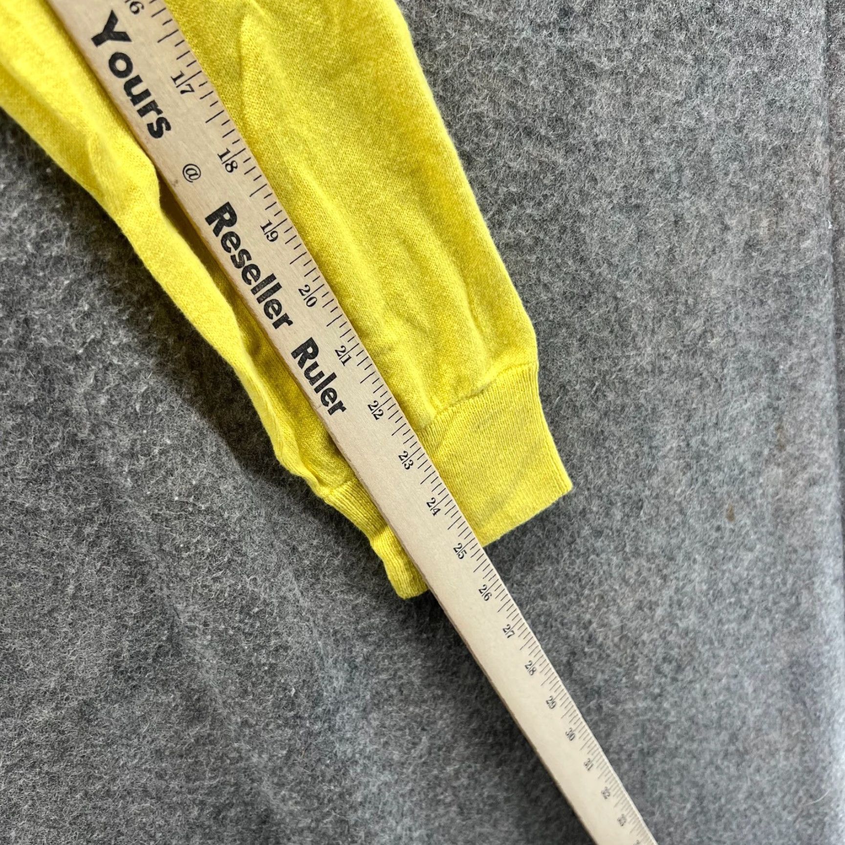 Vintage Graham Luxe Pullover Sweater Men M Yellow Embroidered Zipper Mock Neck Knit Cotton Long Sleeve Water: None Size US M / EU 48-50 / 2 - 5 Thumbnail