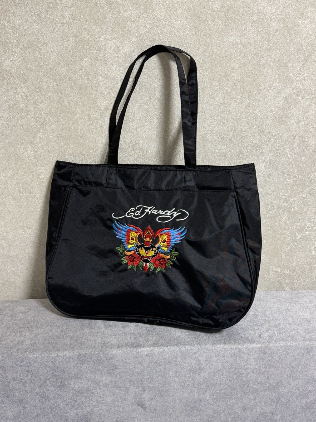 Ed Hardy × Vintage Vintage Ed Hardy Y2K big crossbody bag shopper Size ONE SIZE - 1 Thumbnail