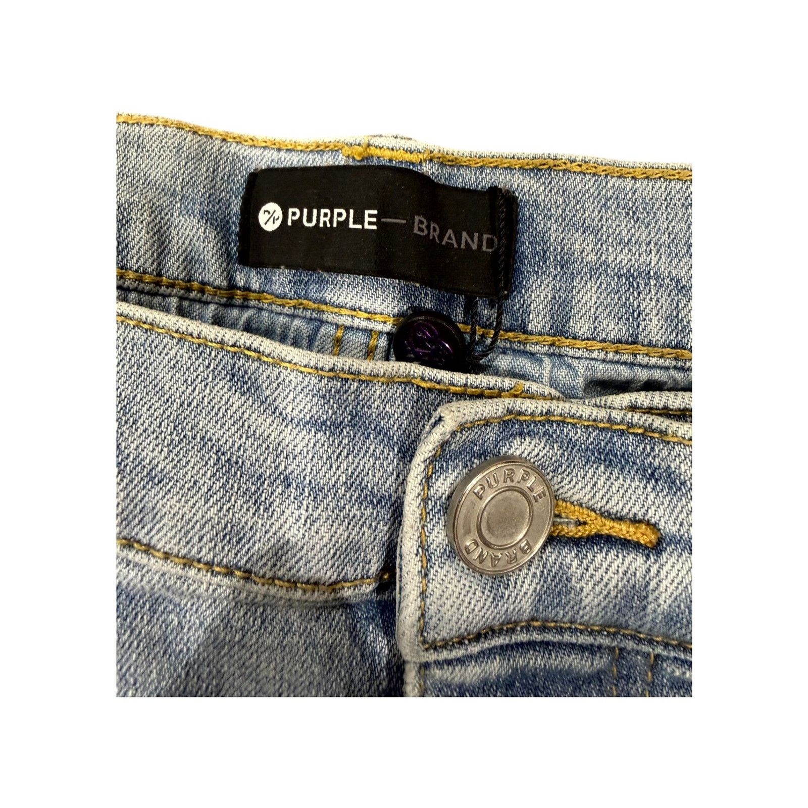 Purple Brand Purple Brand Plain Light Wash Jeans Size US 36 / EU 52 - 2 Thumbnail