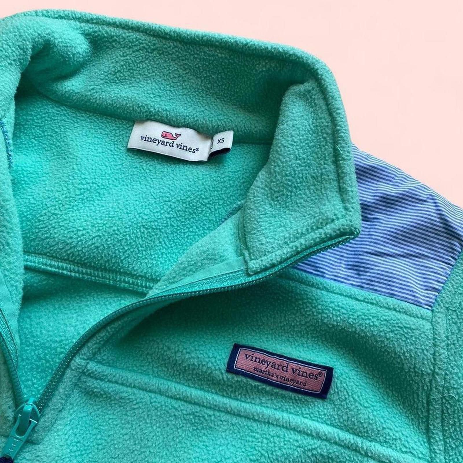 Vineyard Vines Vineyard Vines teal quarter zip up fleece Size XS / US 0-2 / IT 36-38 - 3 Thumbnail