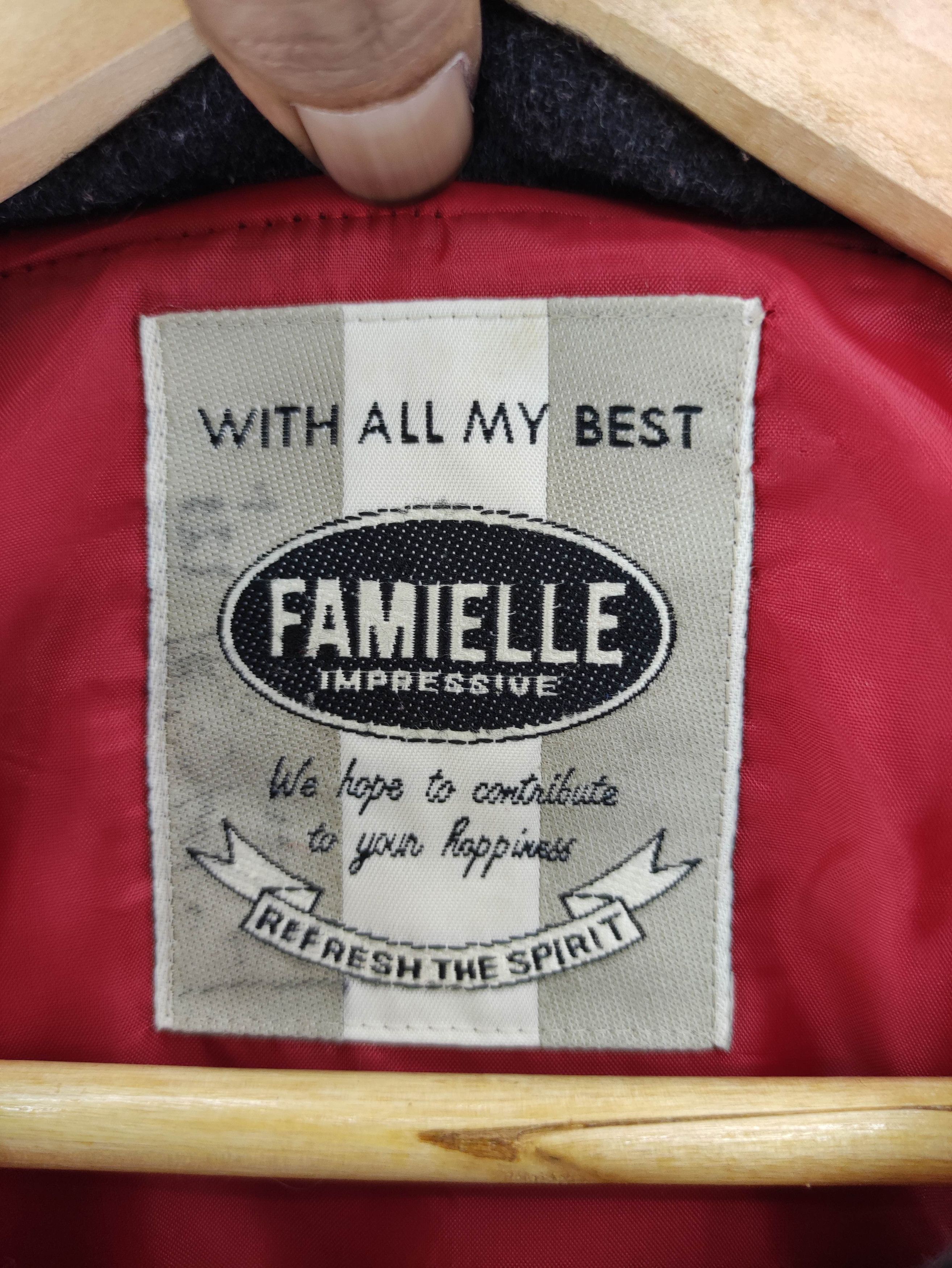 Japanese Brand Vintage Famielle Varsity Jacket Snap Button Size US M / EU 48-50 / 2 - 4 Thumbnail