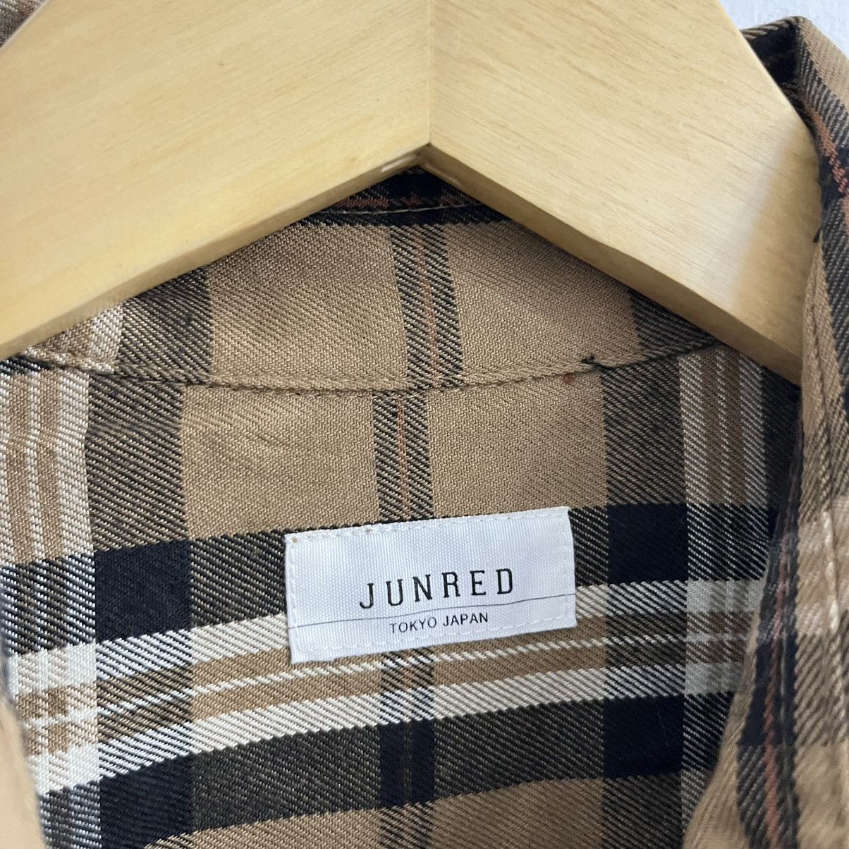 Japanese Brand Junred Tokyo Plaid Cotton Shirt Size US M / EU 48-50 / 2 - 3 Thumbnail
