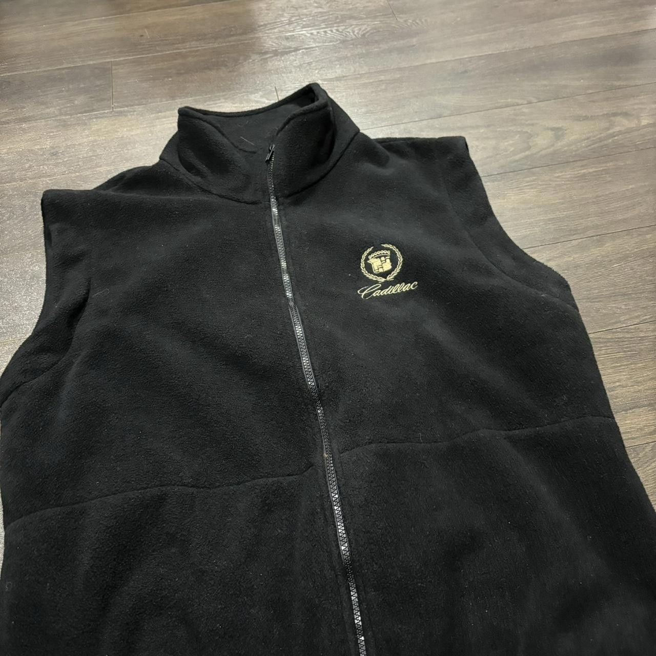 Designer Vintage Cadillac zip up fleece vest 00s L Size US L / EU 52-54 / 3 - 4 Thumbnail