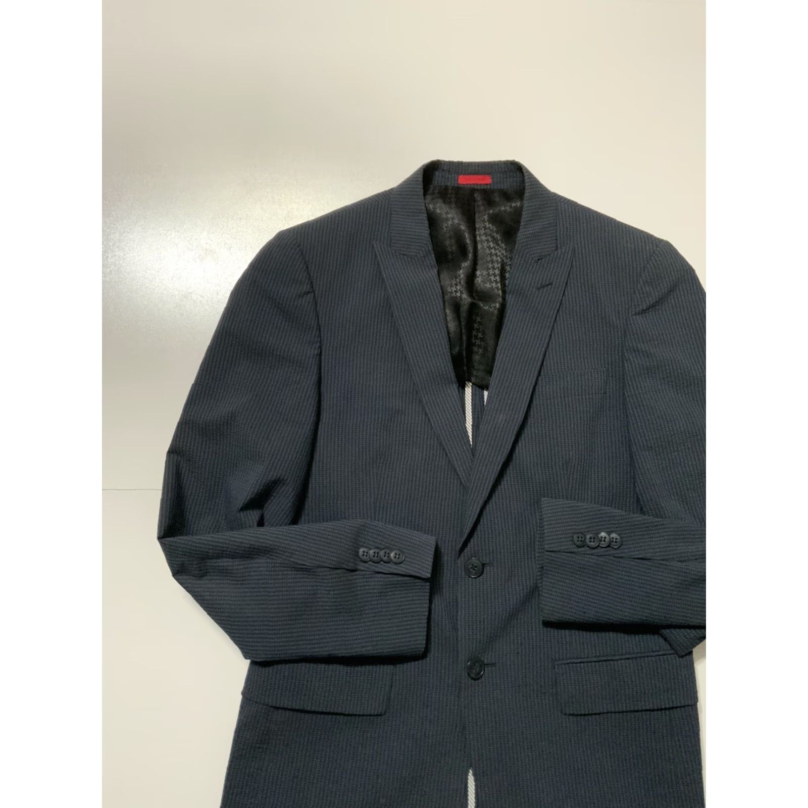 John Varvatos John Varvatos Blazer Men 36R Cotton Silk Seersucker Two Button Sportscoat Jacket Multicolor Size 36R - 3 Thumbnail