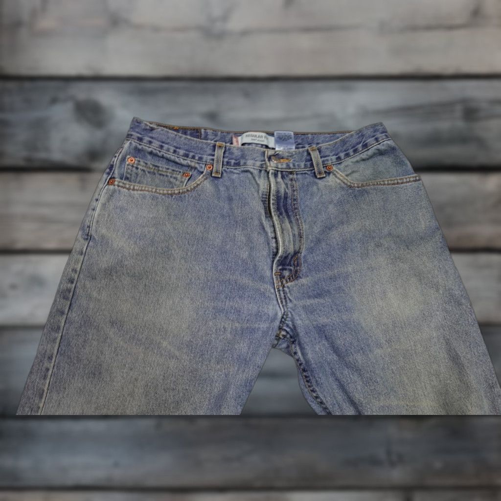 Levi's Levi's 505 Jeans Mens 36x30 Blue Regular Fit Straight Leg Light Wash Rancher Denim Cotton Zip 5-Pocket Modern Mens Size US 36 / EU 52 - 1 Thumbnail