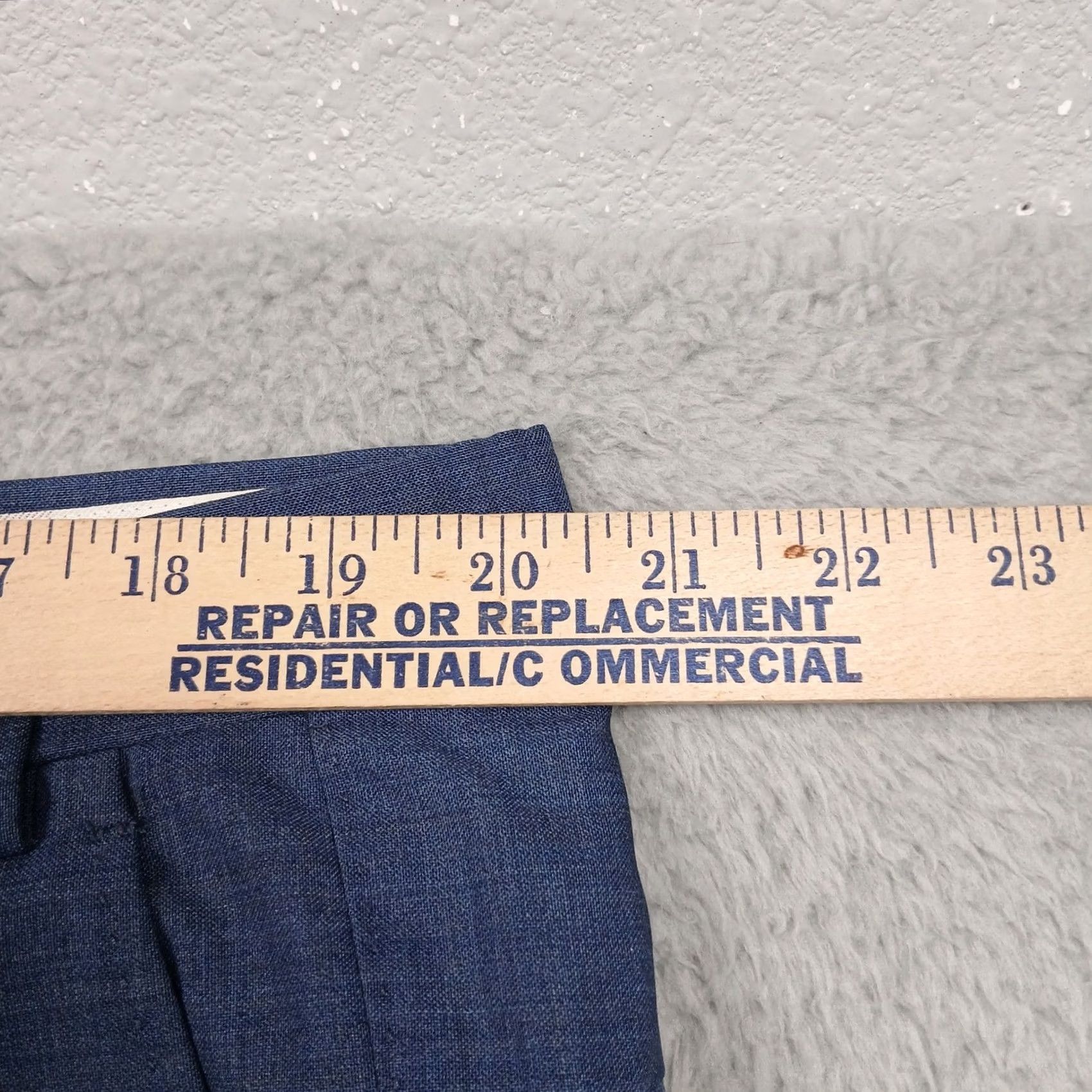 Canali VINTAGE Canali Wool Dress Pants Men 58L Blue Made in Italy Flat Front Pleated Size US 42 / EU 58 - 7 Thumbnail