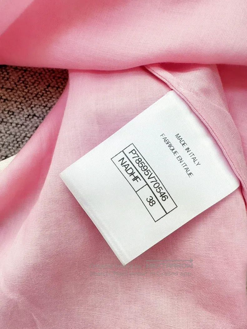 Chanel Chanel Pink printed hanging neck strap vest Size XS / US 0-2 / IT 36-38 - 6 Thumbnail