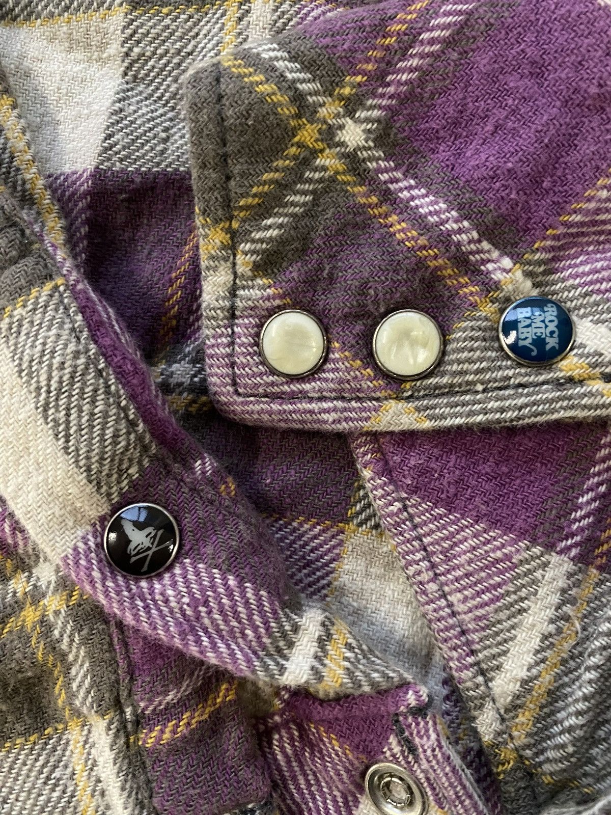 Hysteric Glamour × Japanese Brand × Vintage Hysteric Glamour Flannel Western Pearl Snap Button Shirts Size S / US 4 / IT 40 - 7 Thumbnail