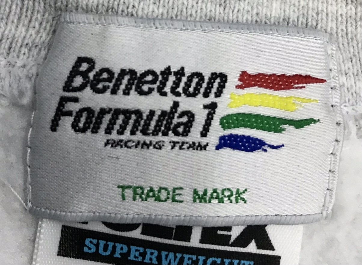 Benetton × Tultex Vintage Tultex Benetton Formula 1 Made In Usa Sweatshirt Size US S / EU 44-46 / 1 - 6 Thumbnail