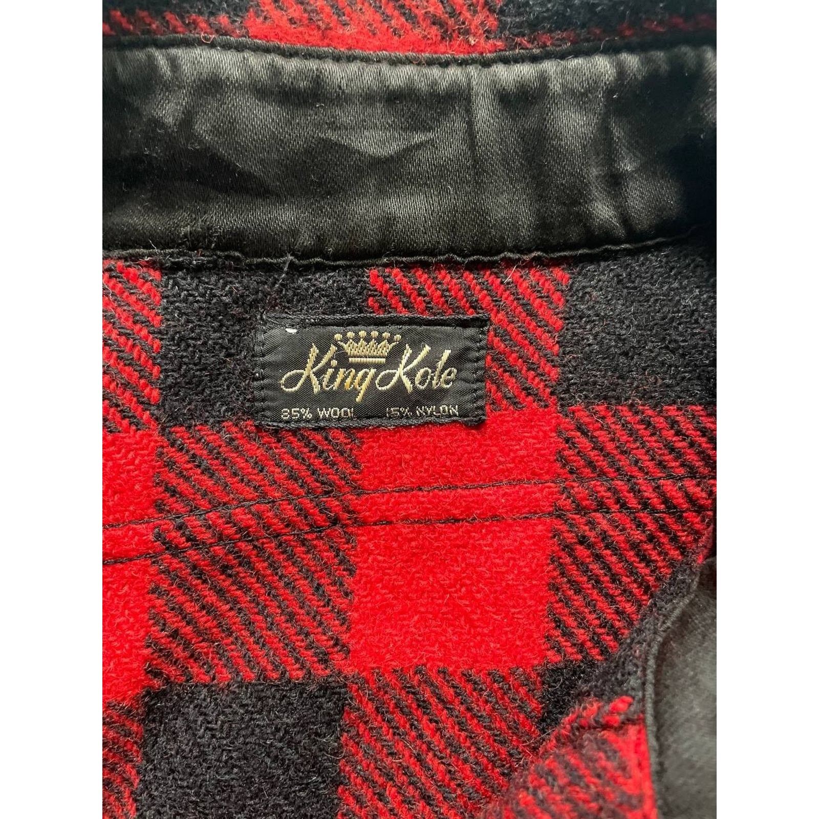 King Vintage King Kole Wool Flannel Shirt Plaid S Made in USA Size US S / EU 44-46 / 1 - 8 Thumbnail