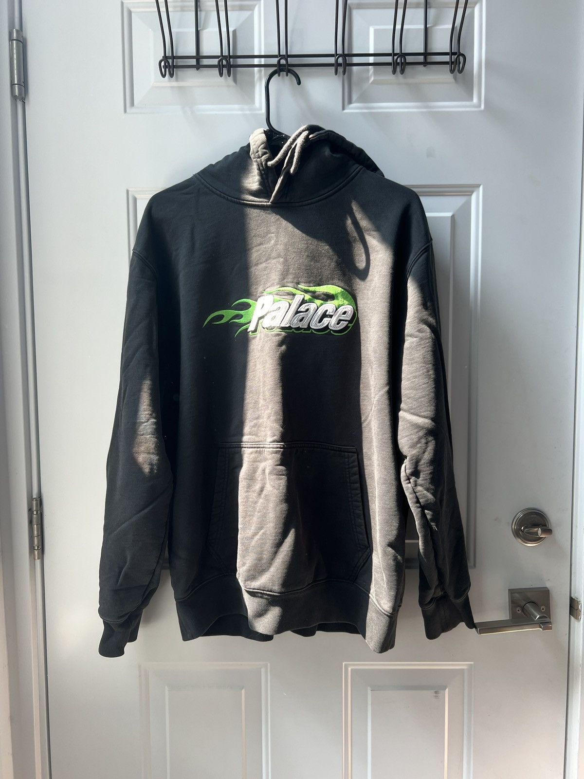 Palace Embroidered green flame Palace hoodie Size US XL / EU 56 / 4 - 5 Thumbnail