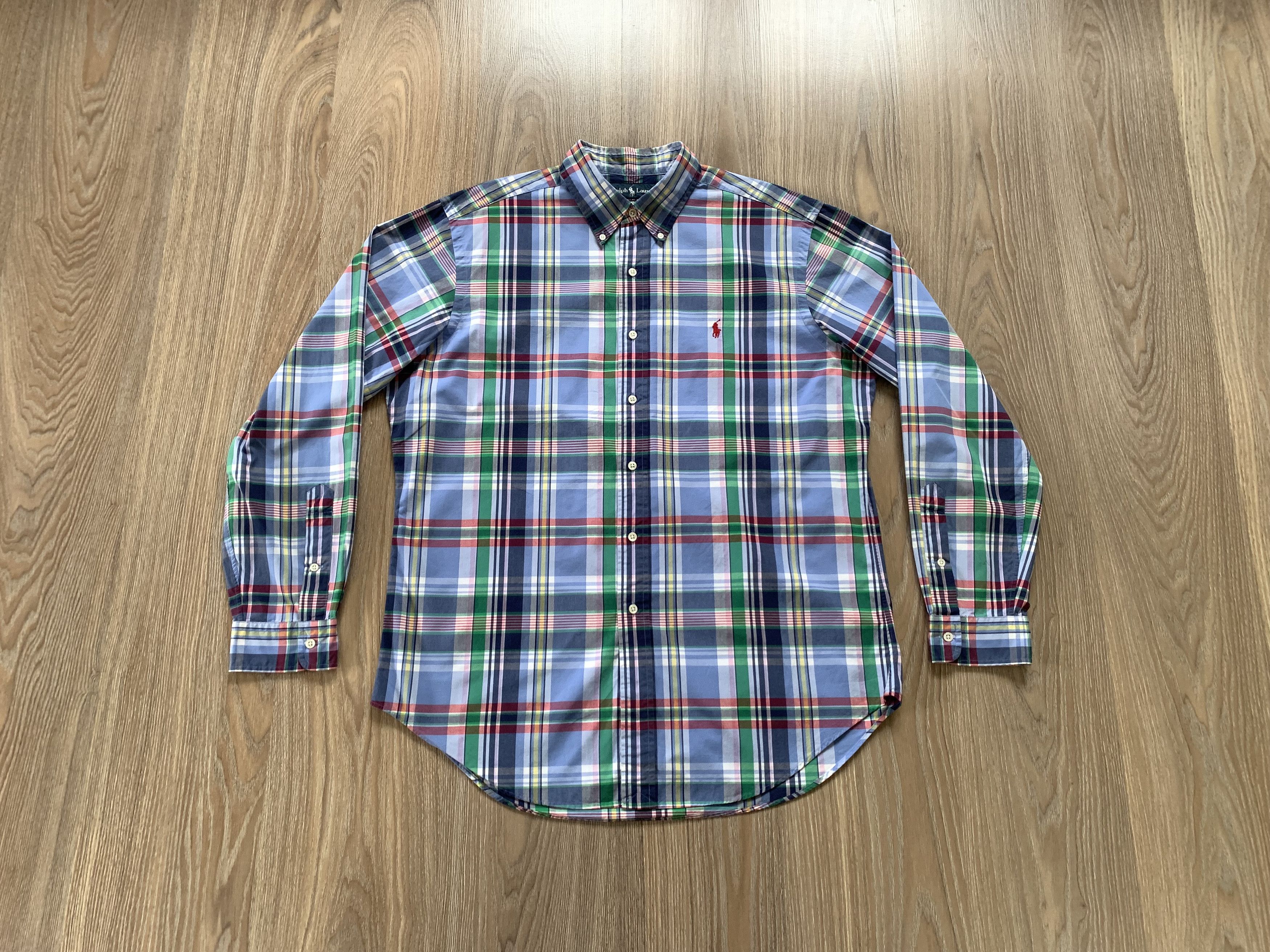 Ralph Lauren Vintage Ralph Lauren Classic Fit Plaid Long Sleeve Shirt Size US L / EU 52-54 / 3 - 1 Thumbnail