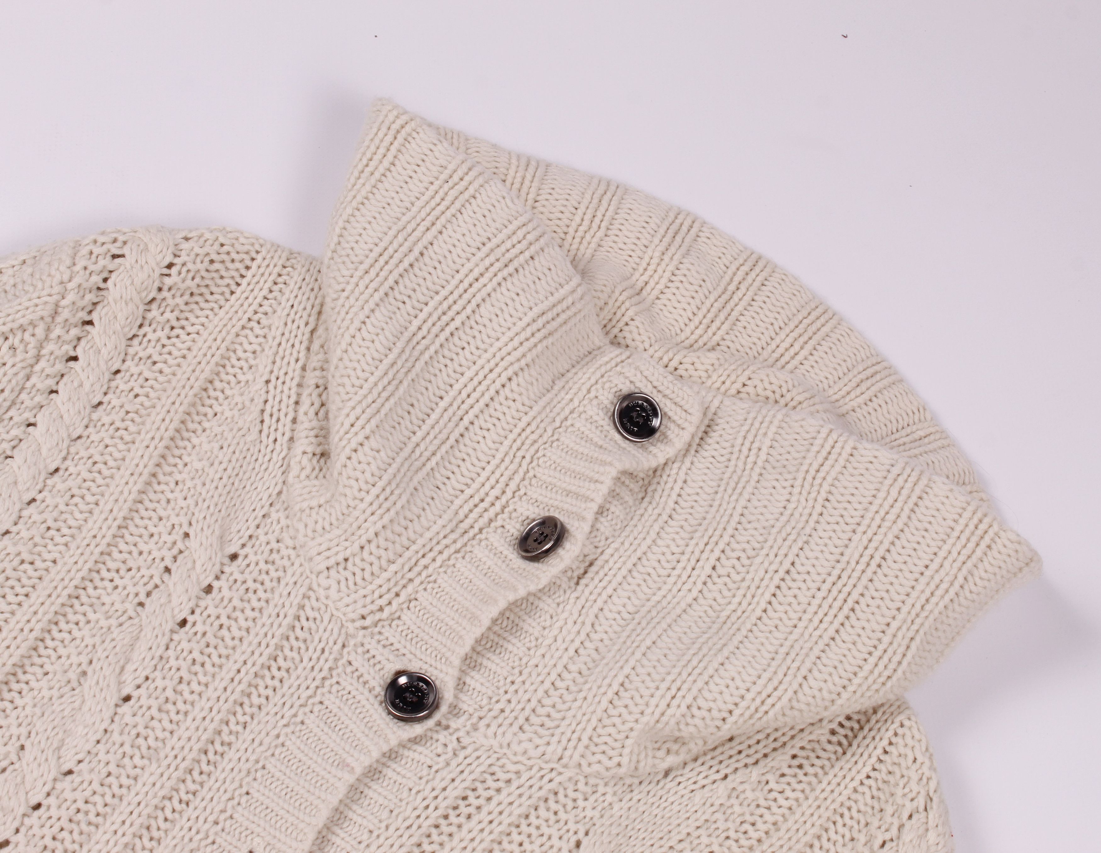 Burberry Burberry Wool Cashmere Cable Knit Cardigan Size M / US 6-8 / IT 42-44 - 7 Thumbnail