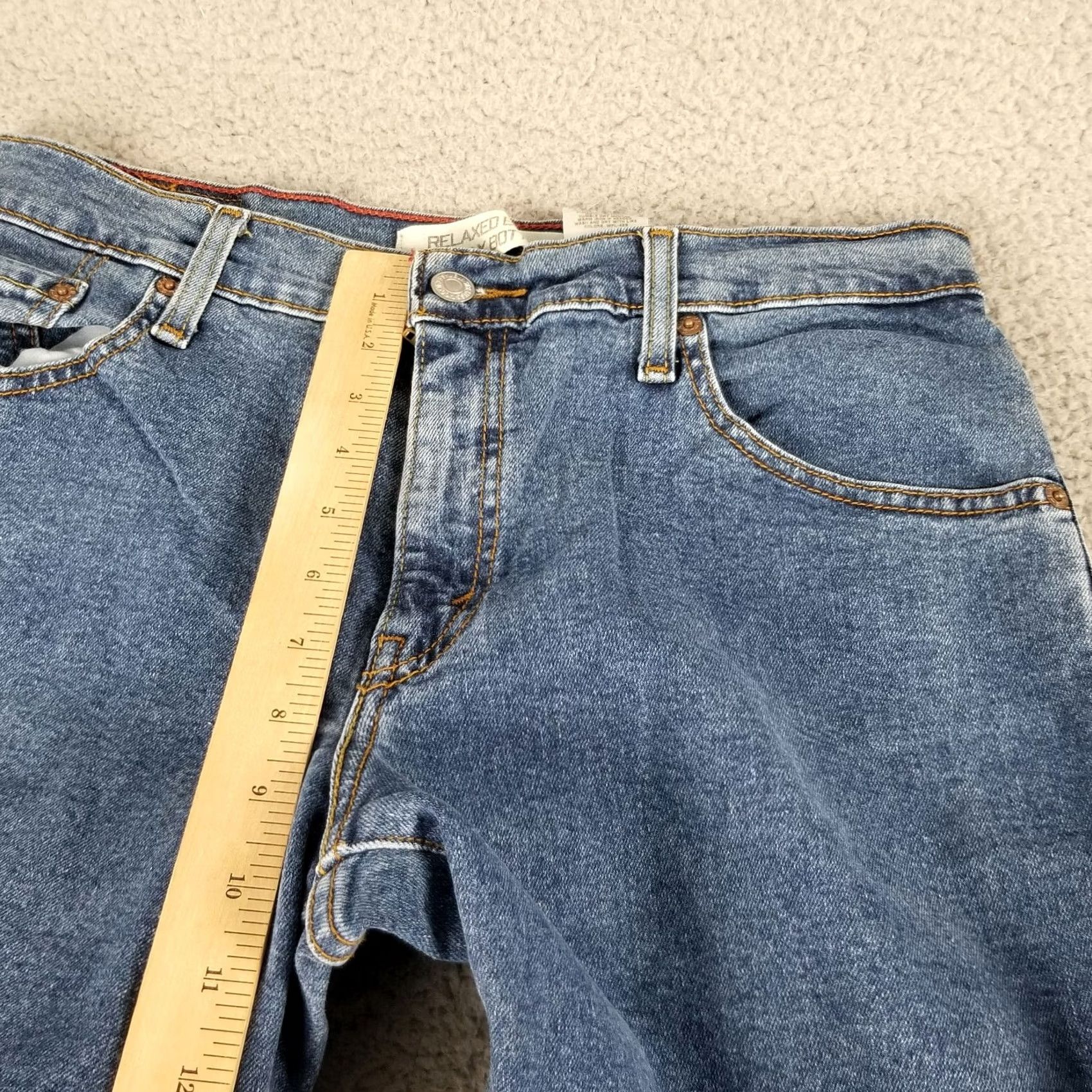 Levi's Levi's 550 Relaxed Boot Cut Jeans 30X30 Blue Denim Mid Rise Med Wash Womens Jeans Size 30" / US 8 / IT 44 - 7 Thumbnail