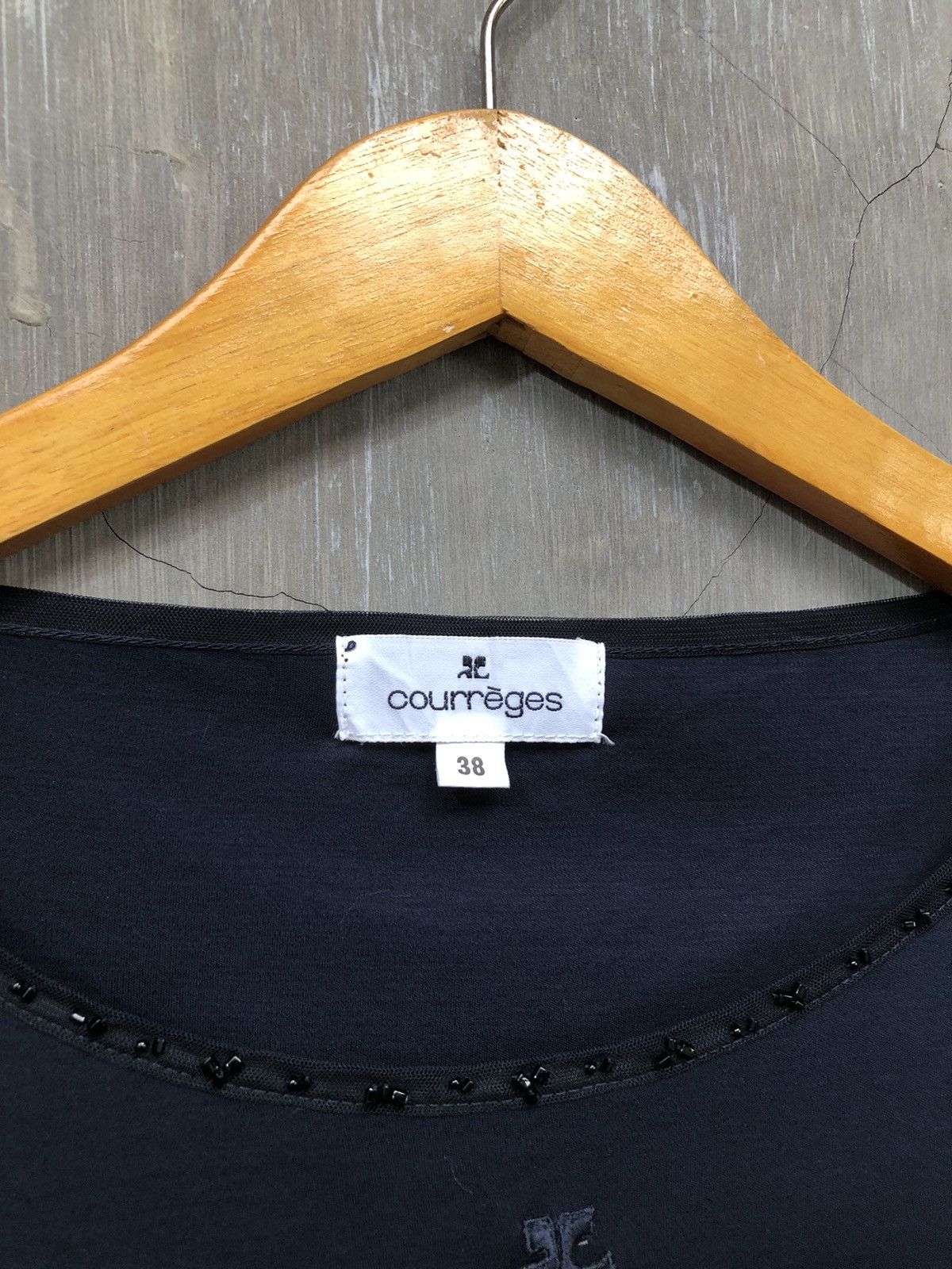 Courreges × Designer × Vintage Courreges Blouse Navy Size XS / US 0-2 / IT 36-38 - 4 Thumbnail