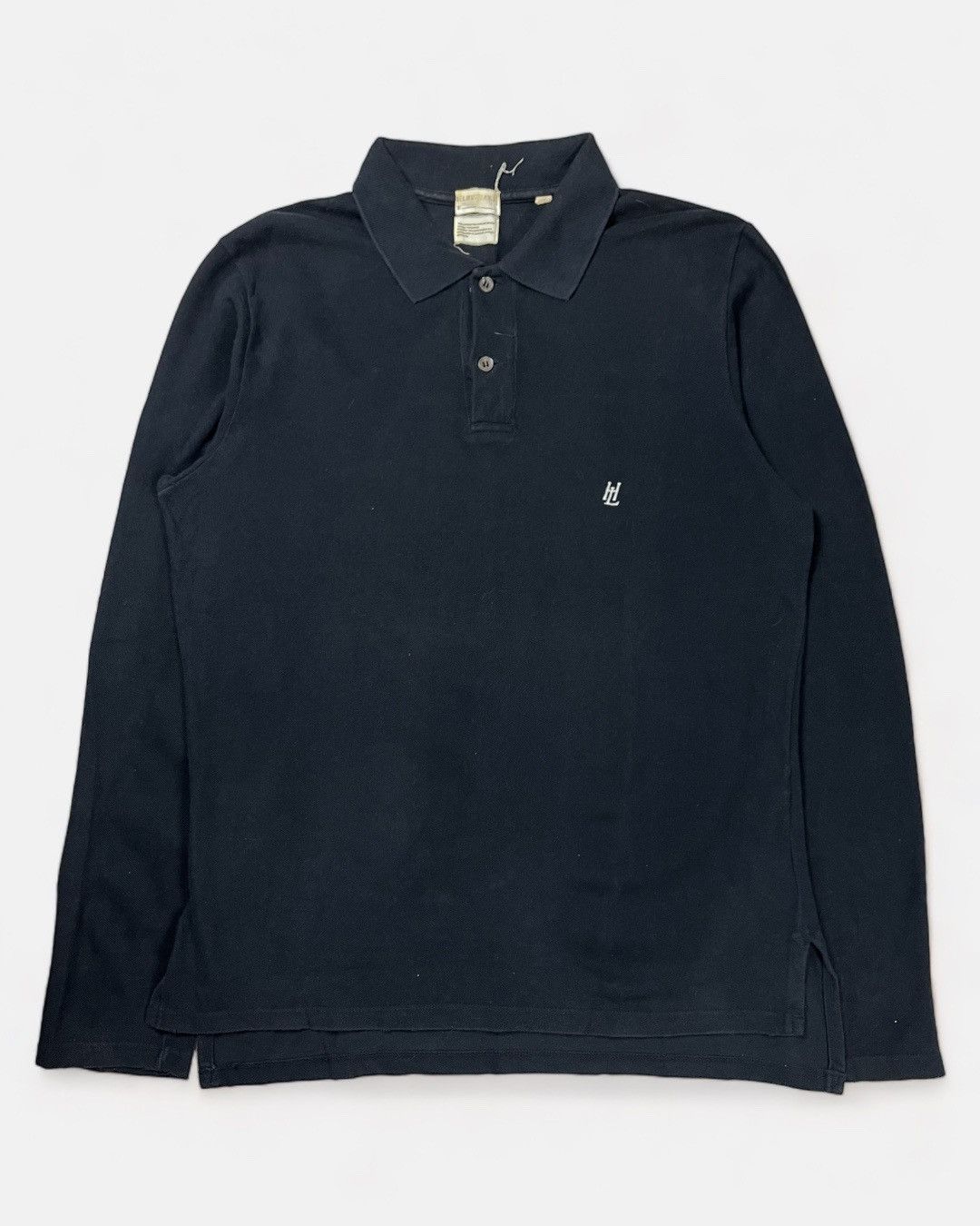 Helmut Lang Helmut Lang - 90’s Initial « HL » Long Sleeve Polo Size US M / EU 48-50 / 2 - 1 Thumbnail