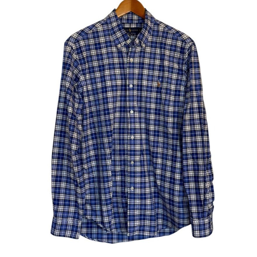 Ralph Lauren Ralph Lauren Shirt Men Large Blue Plaid Button Down Pony Size US L / EU 52-54 / 3 - 1 Thumbnail