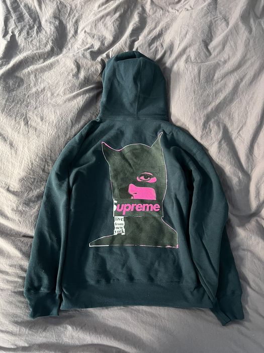 Supreme Catwoman Hooded Sweatshirt Navy FW23 Box Logo | Grailed