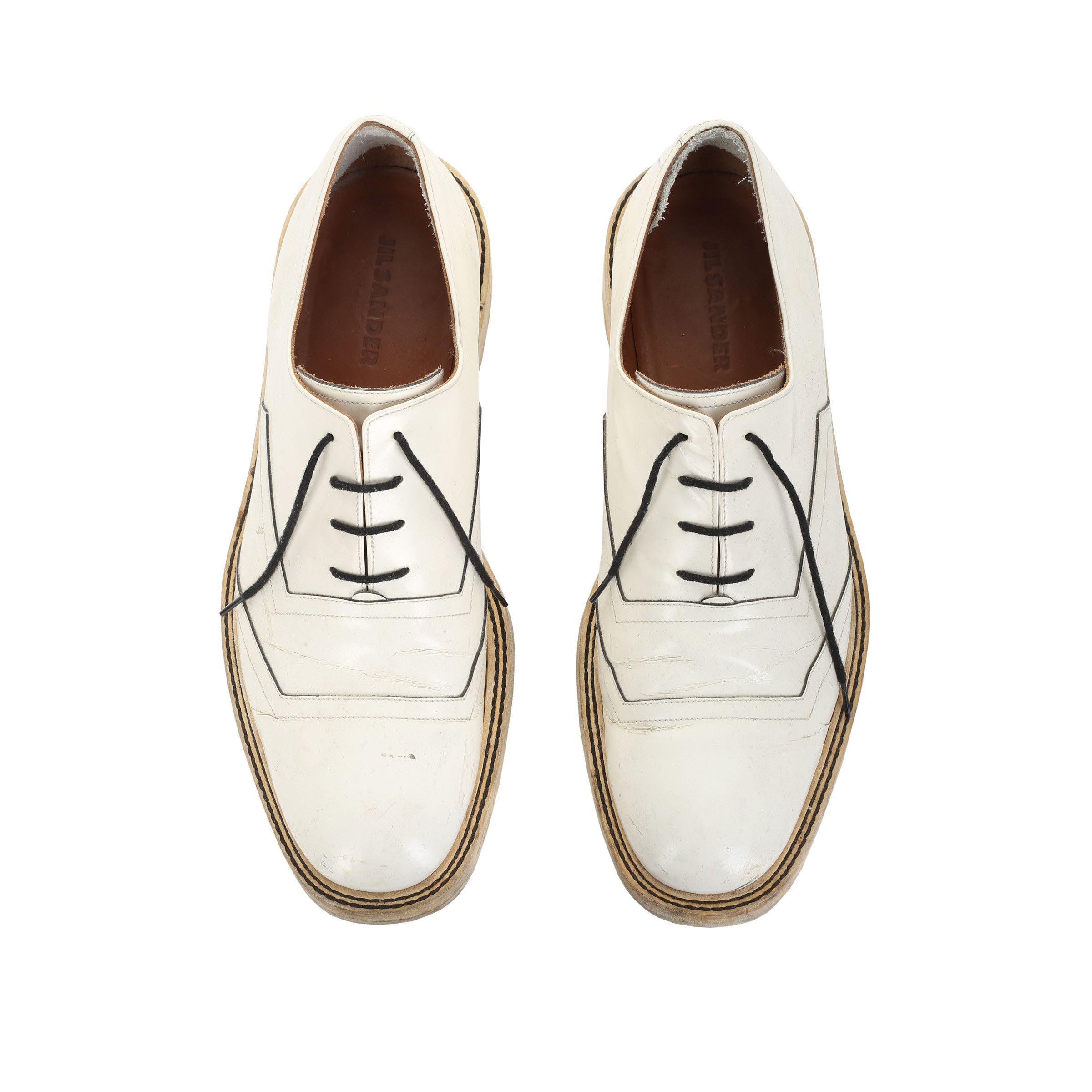 Jil Sander × Raf Simons Jil Sander Raf Simons Era Beige Derbies Size US 10 / EU 43 - 2 Thumbnail