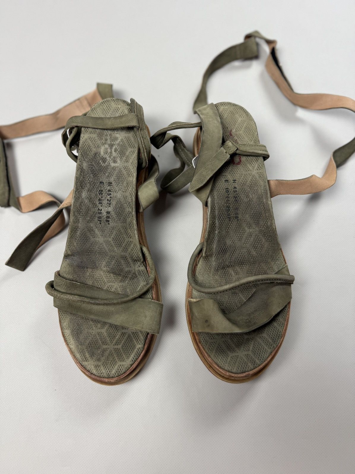 A.S.98 A.S. 98 Airstep Lagos Leather Strappy Platform Sandals Size US 11 / IT 41 - 6 Thumbnail