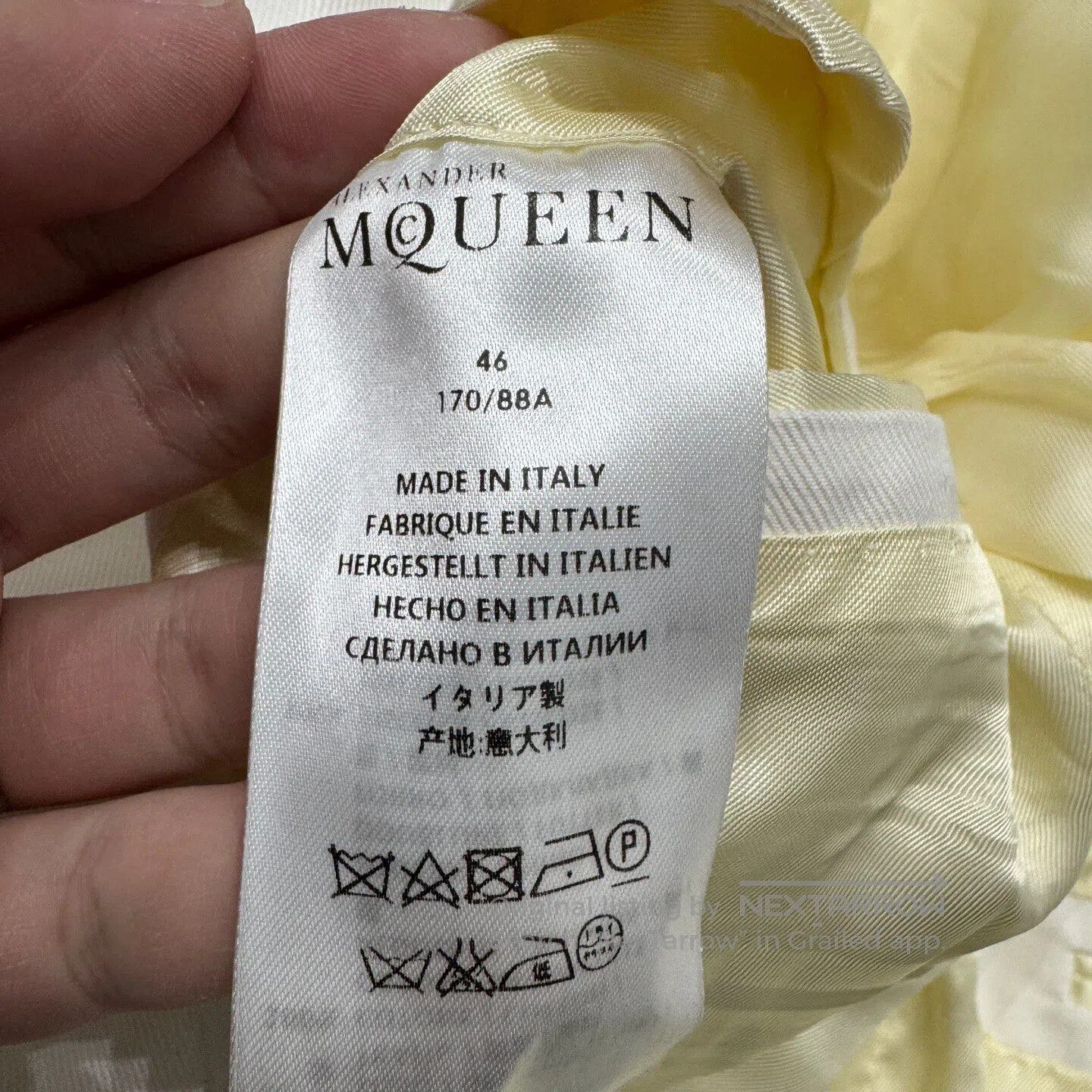 Alexander McQueen ALEXANDER MCQUEEN Embroidered mermaid suit jacket| Size 46R - 5 Thumbnail
