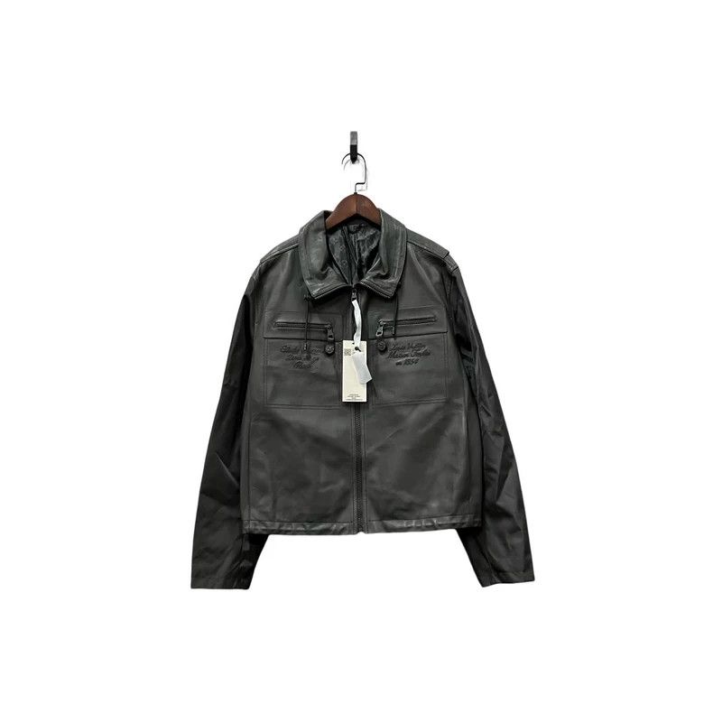 Louis Vuitton Louis Vuitton Leather jacket with presbyopic print on that Size US S / EU 44-46 / 1 - 1 Thumbnail
