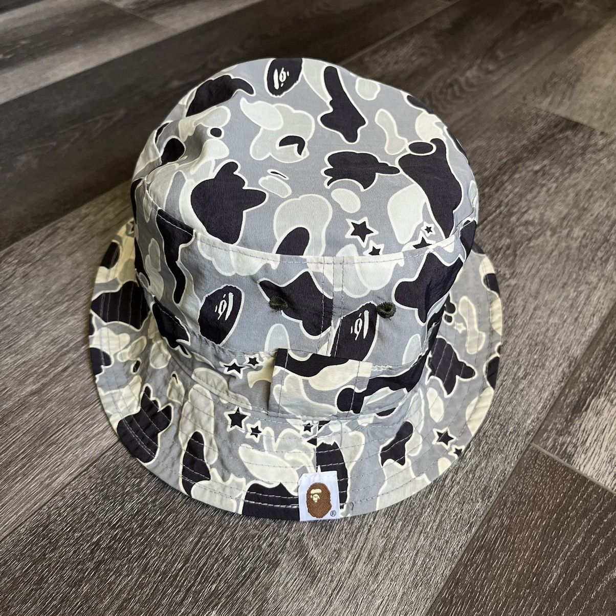 Bape A Bathing Ape Bapesta Psyche Camo Bucket Hat Reversible Bape Size ONE SIZE - 6 Thumbnail