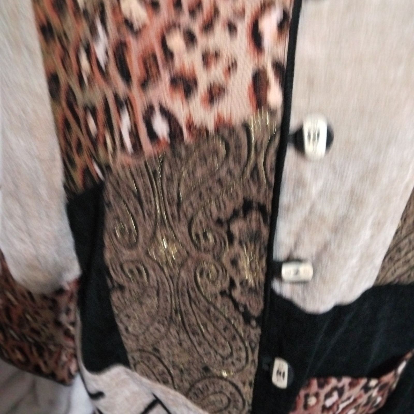 Other Indigo Moon Animal Print Tapestry Blazer Jacket Women Sz M Size M / US 6-8 / IT 42-44 - 4 Thumbnail