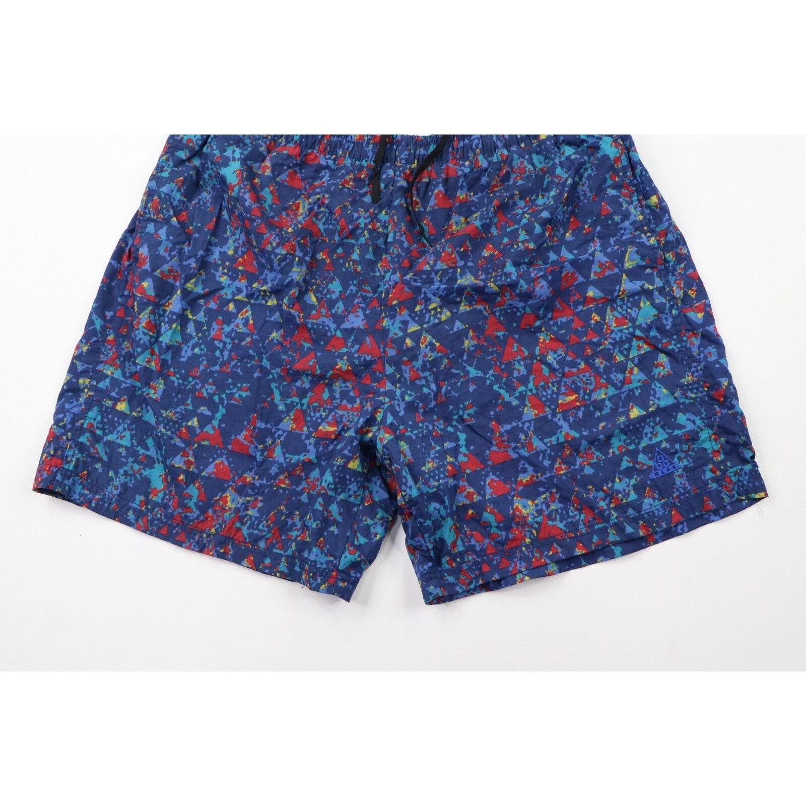Vintage 90s Nike ACG Spell Out Rainbow Lined Shorts
