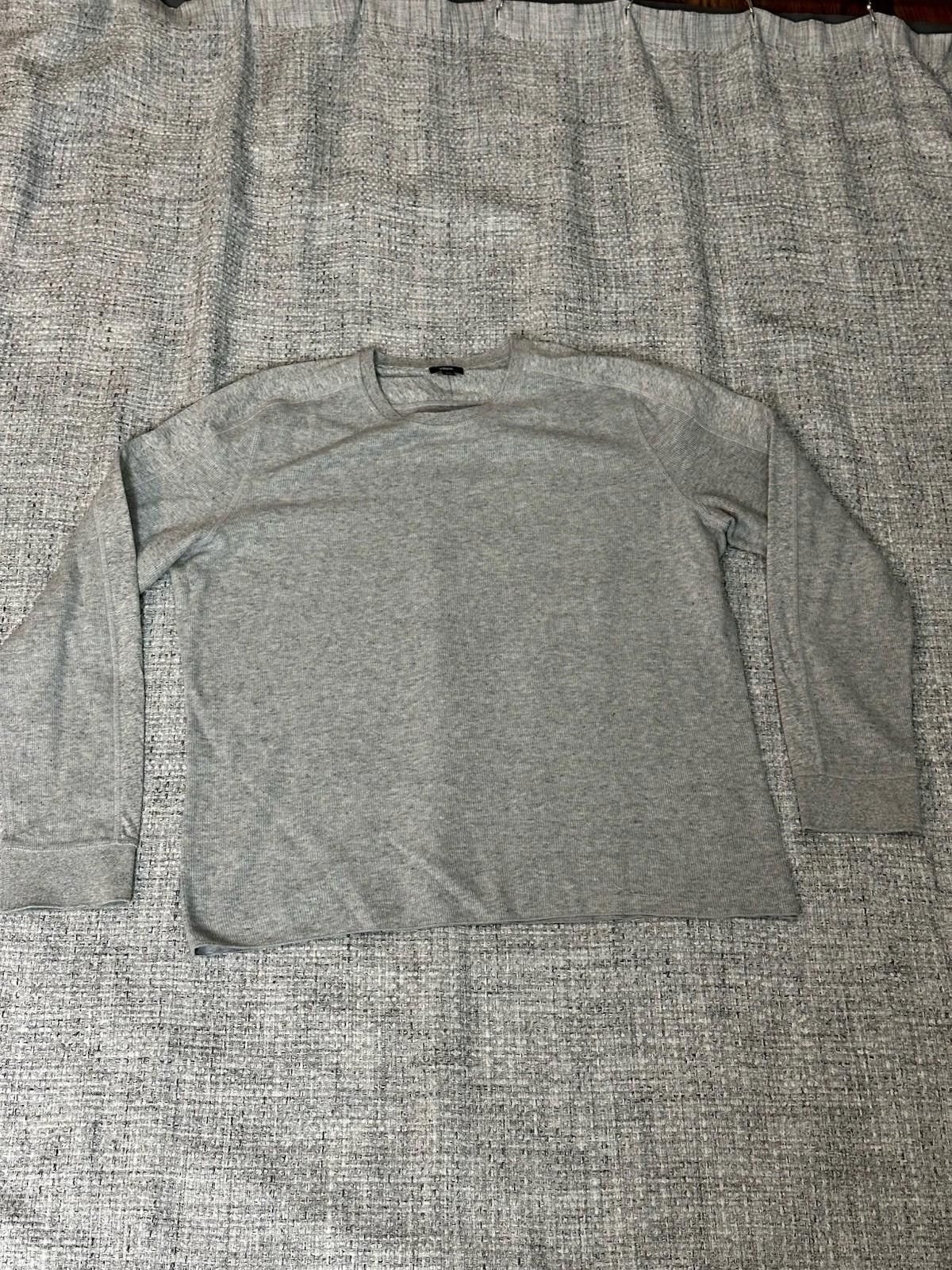 Wallace & Barnes Wallace & Barnes Long Sleeve Knit Henley Shirt Mens LT Gray Size US L / EU 52-54 / 3 - 6 Thumbnail