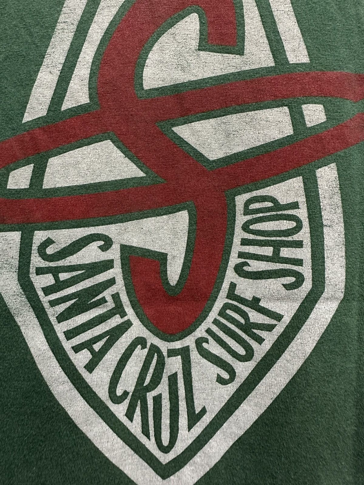 Santa Cruz Skateboards Vintage 90s Santa Cruz Surf Shop Skatesurf Faded Tee Size US M / EU 48-50 / 2 - 9 Thumbnail
