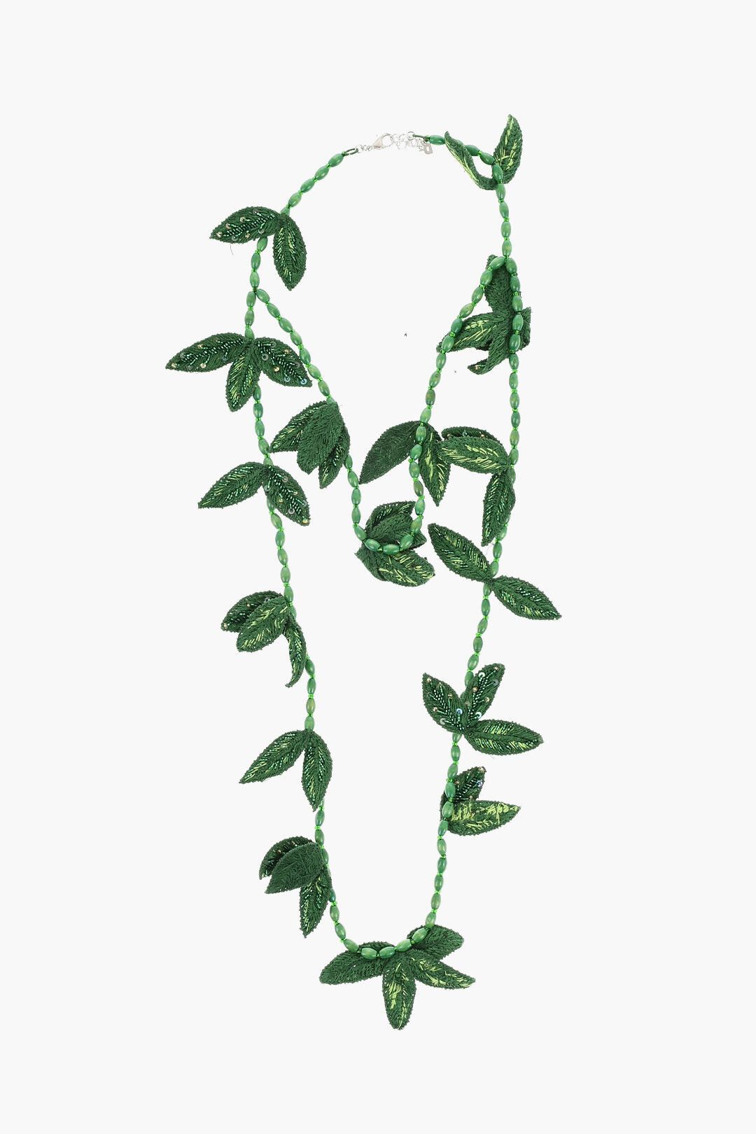 Dsquared2 Beaded Necklace with Botanical Motif Size ONE SIZE - 1 Thumbnail