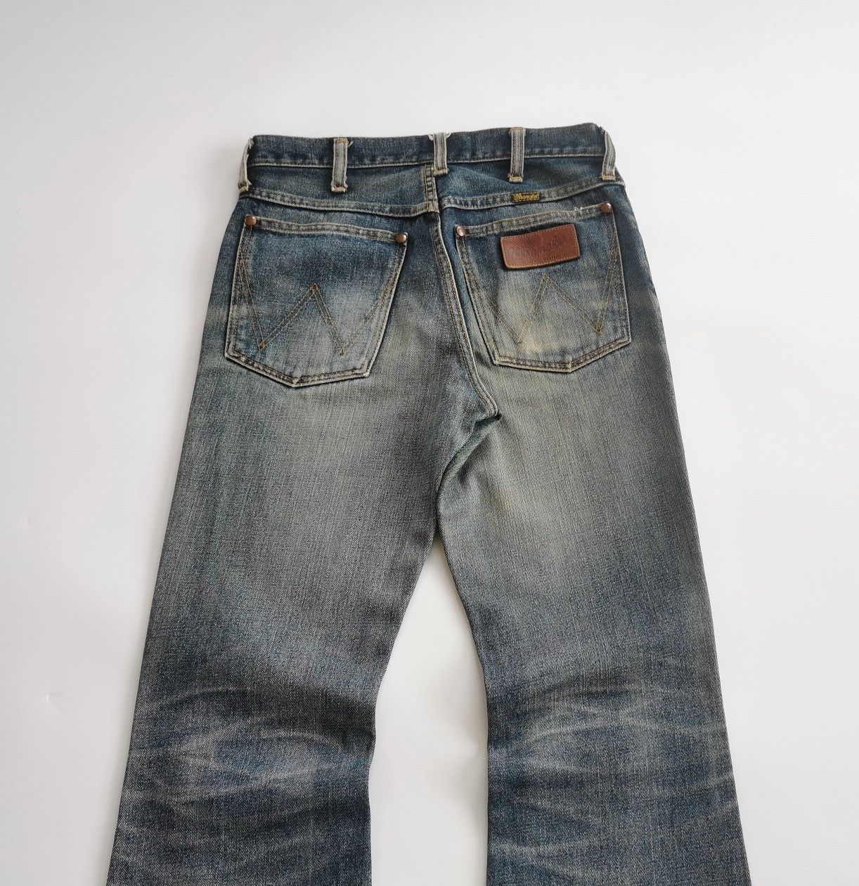 Vintage Vintage Bootcut Wrangler Faded Mud Denim Jeans Size US 28 / EU 44 - 6 Thumbnail