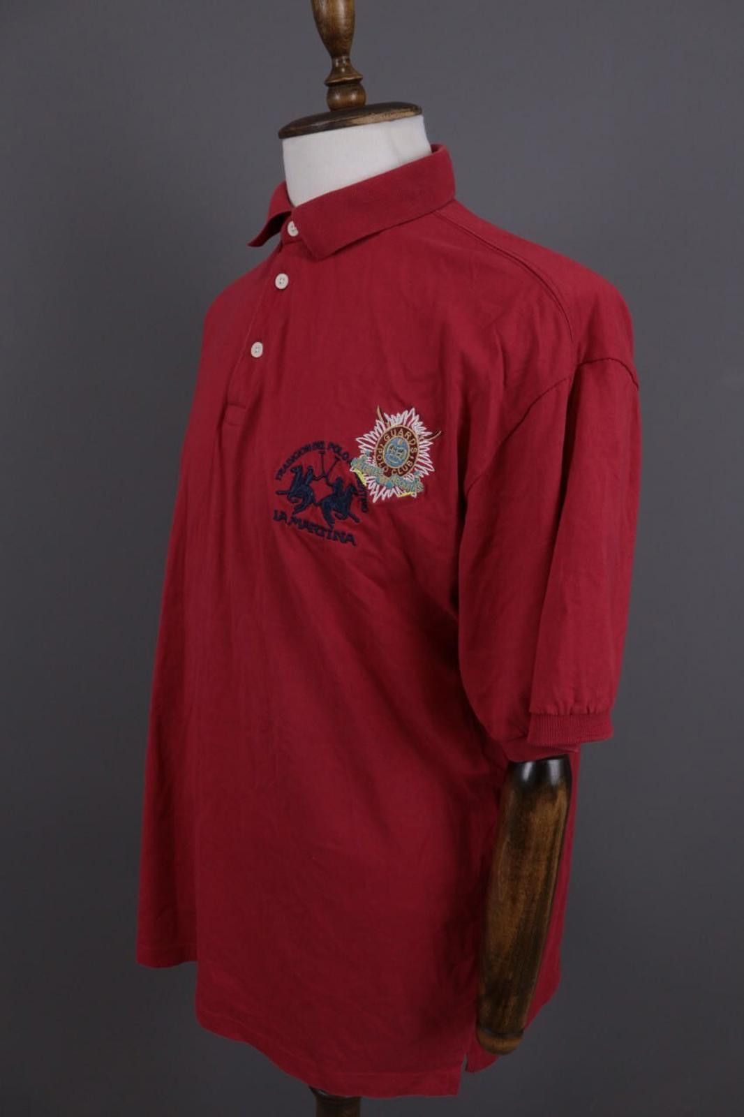 La Martina La Martina Red Summer Short Sleeve Polo Shirt Size 3XL Size US XXL / EU 58 / 5 - 6 Thumbnail