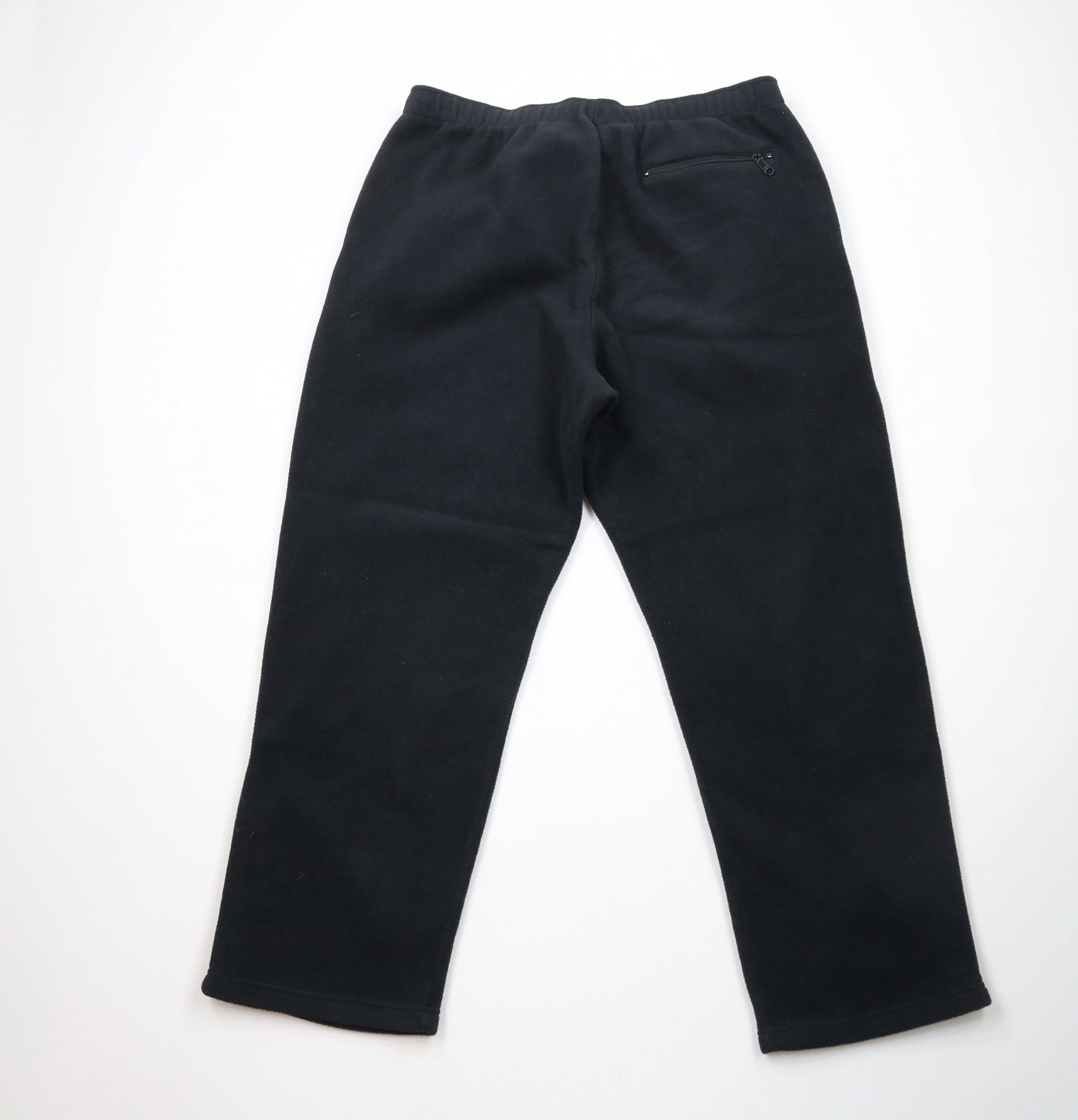 Cabelas × Vintage Vintage 90s Cabelas Fleece Wide Leg Sweatpants Black Size ONE SIZE - 8 Thumbnail