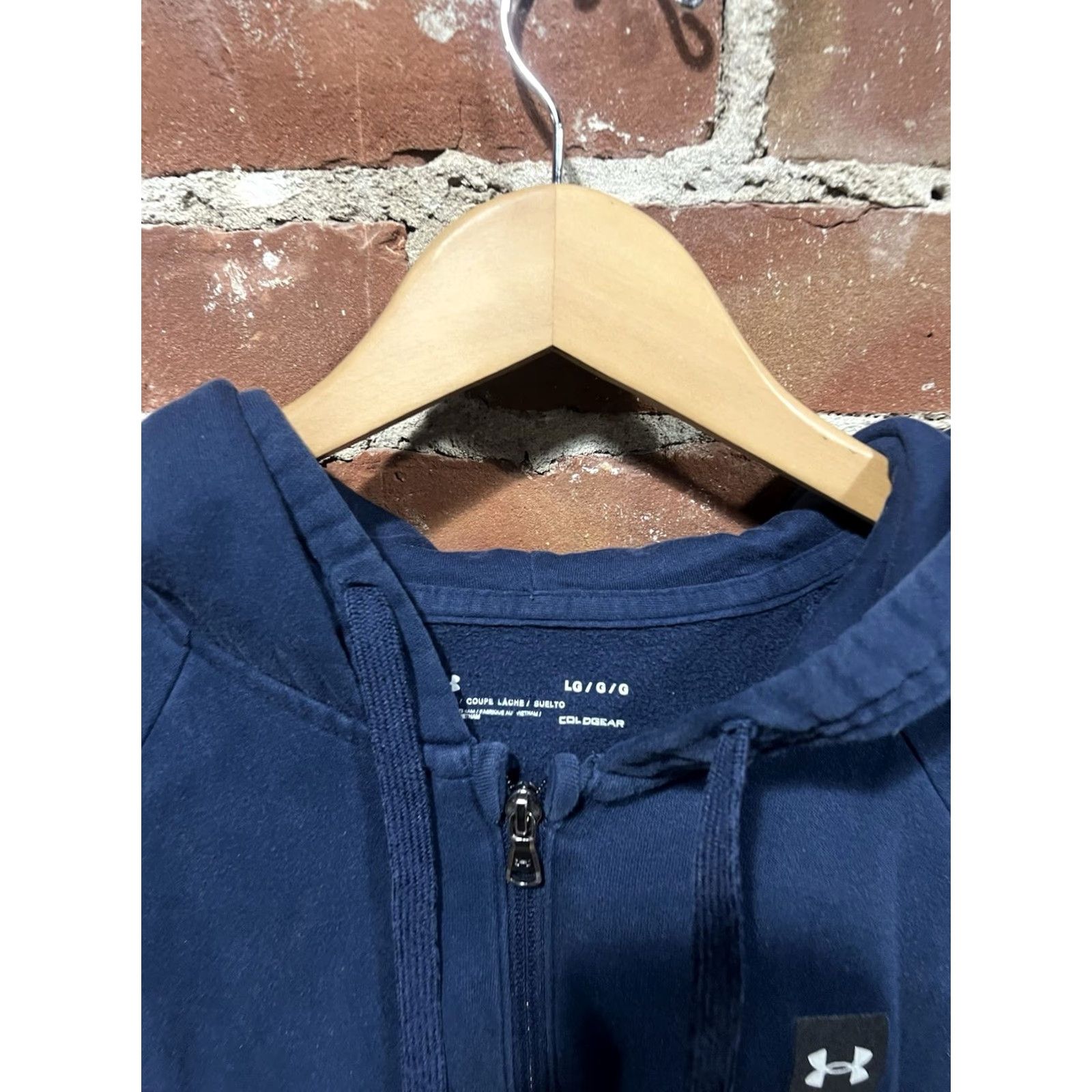 Under Armour Under Armour Mens Blue Full Zip Hooded Sweatshirt L Men Zip Hoodie Exterior Blue Sweatshirt Size US L / EU 52-54 / 3 - 3 Thumbnail