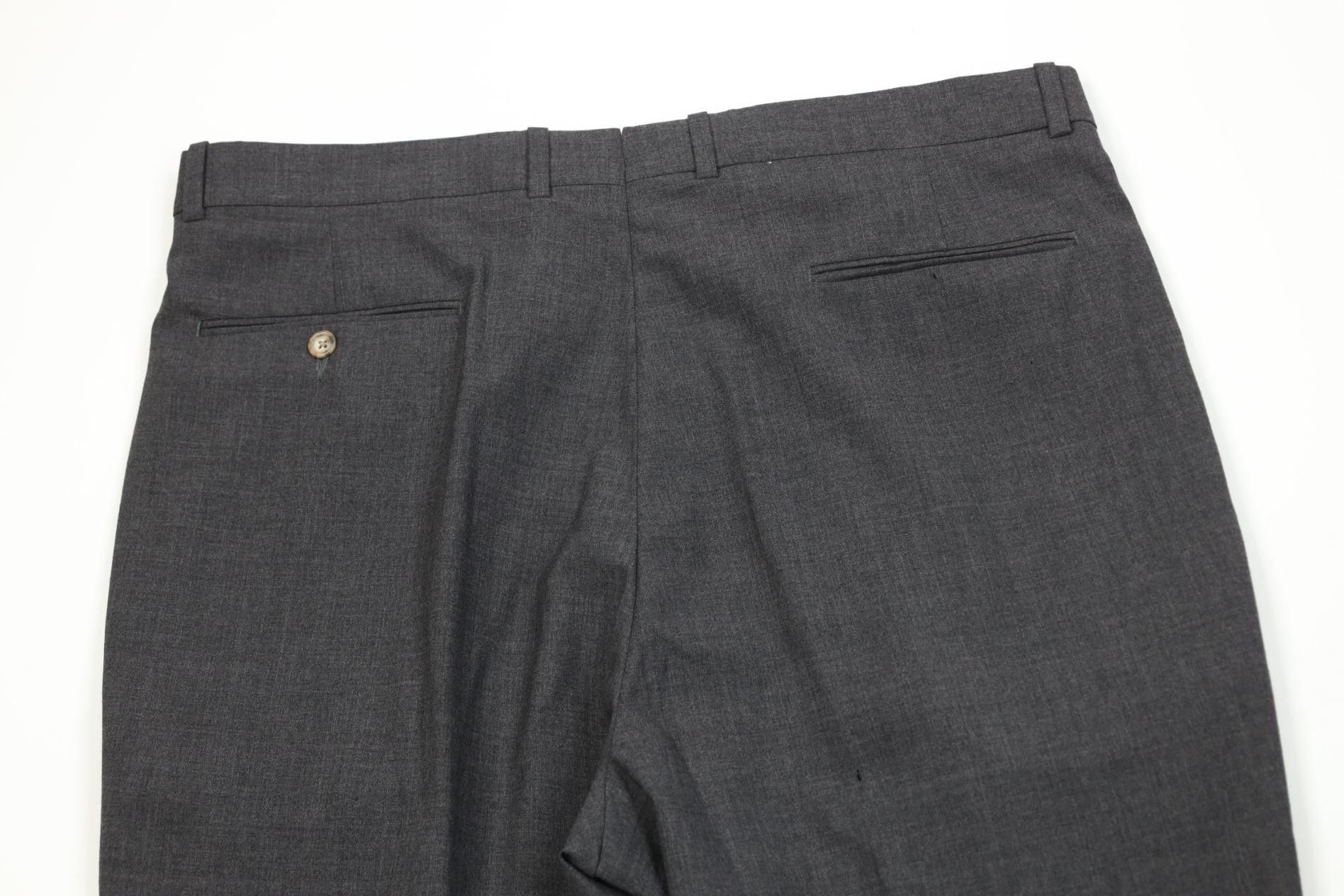 Vintage Vintage 90s Streetwear Wool Knit Wide Leg Chino Pants Gray Size US 38 / EU 54 - 12 Thumbnail