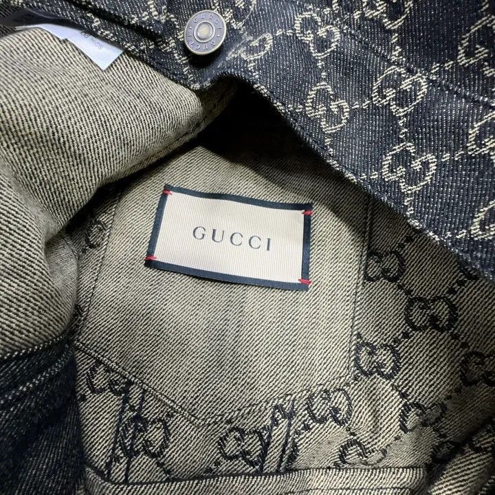 Gucci Gucci Gucci Logo Denim Jacket for Men -2506 Size US L / EU 52-54 / 3 - 6 Thumbnail