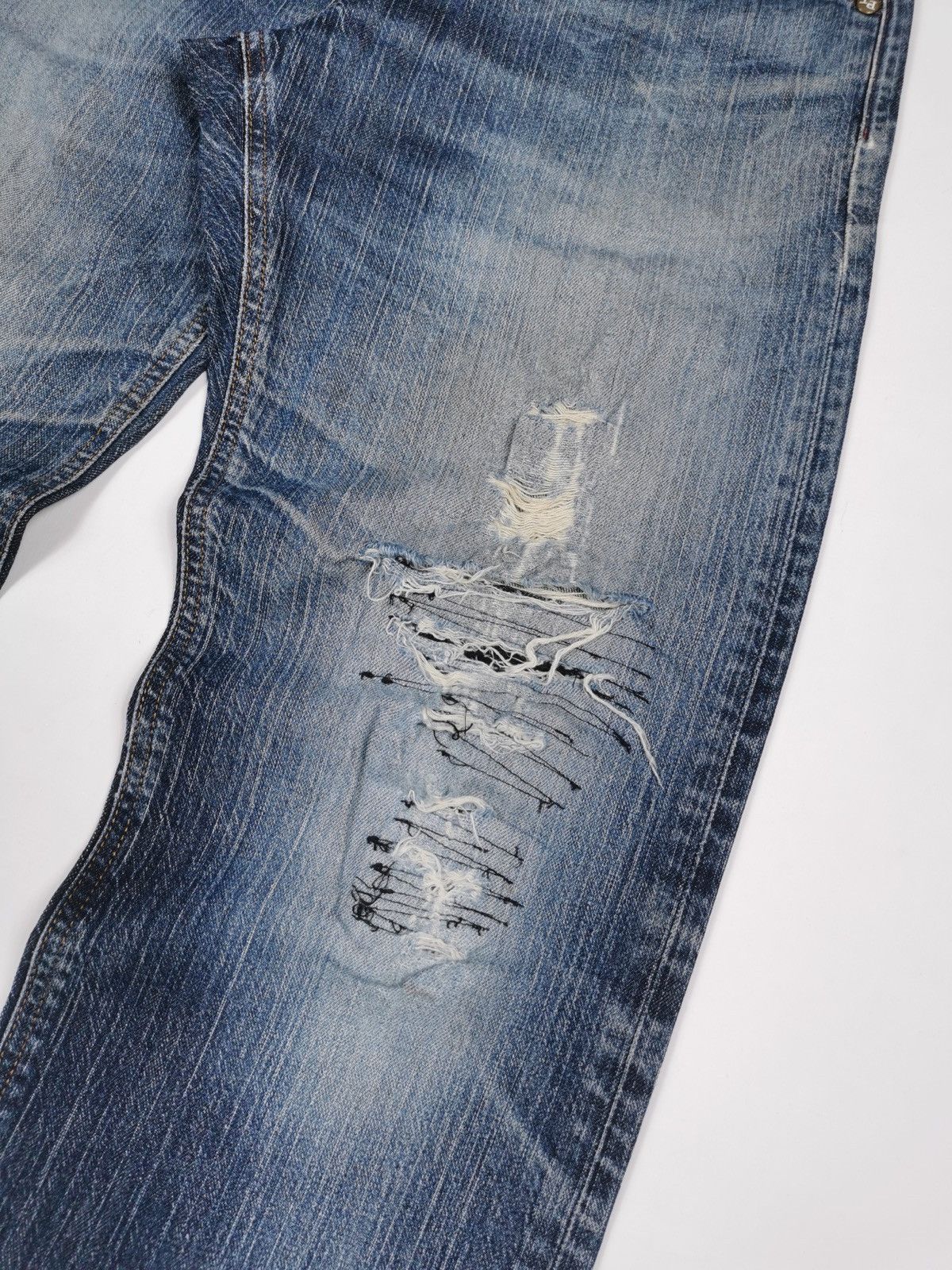 Hysteric Glamour Edwin Distressed Jeans Size 32x30.5 Size US 32 / EU 48 - 6 Thumbnail