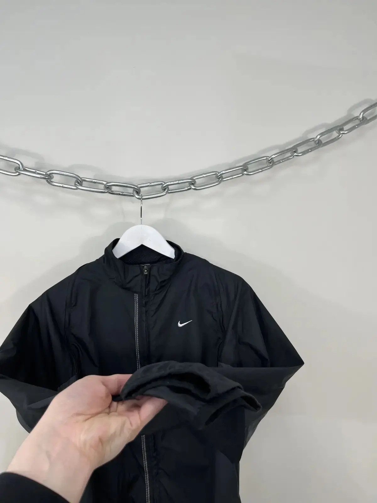 Nike Vintage Nike Y2K Transformer 2 in 1 Drill Black Track Jacket Size US L / EU 52-54 / 3 - 8 Thumbnail