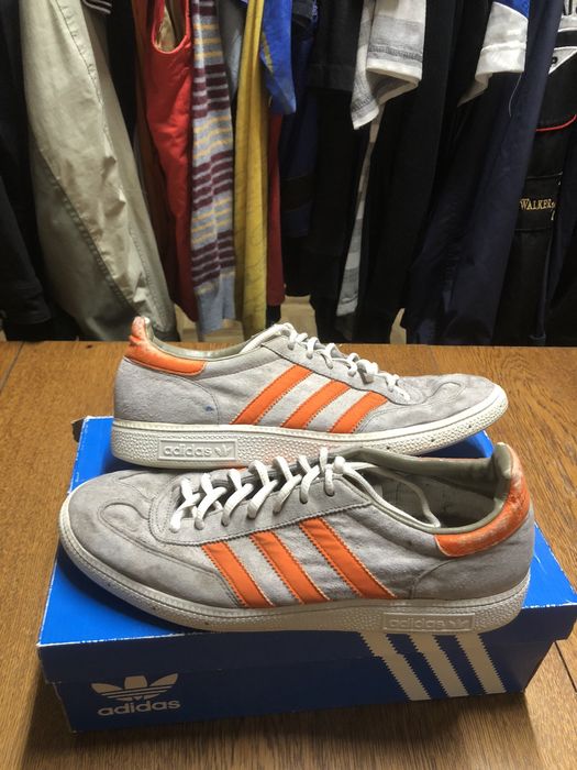 Adidas spezial clearance grey and orange