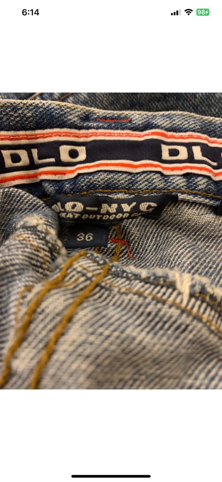 Other Vintage DLO-NYC mens sz 36 x 14 carpenter denim jean shorts Size US 36 / EU 52 - 2 Thumbnail