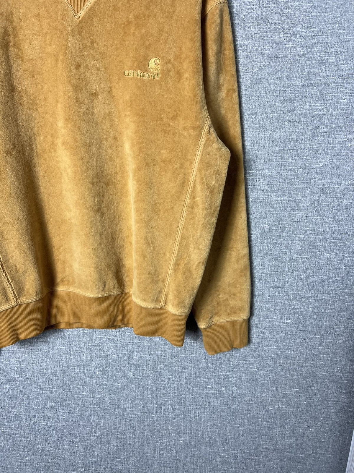 Carhartt × Carhartt Wip Carhartt WIP United Script Sweat Velour Crewneck Sweatshirt Size US S / EU 44-46 / 1 - 5 Thumbnail