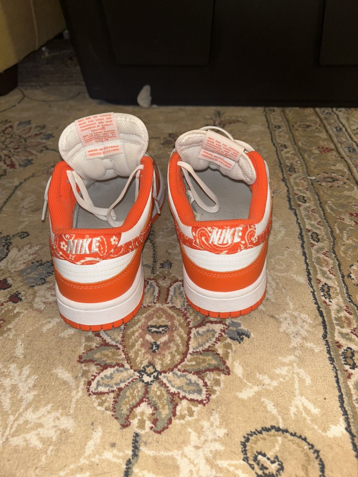 Nike Nike Dunk Low “Orange Paisley” Size US 8 / IT 38 - 4 Thumbnail