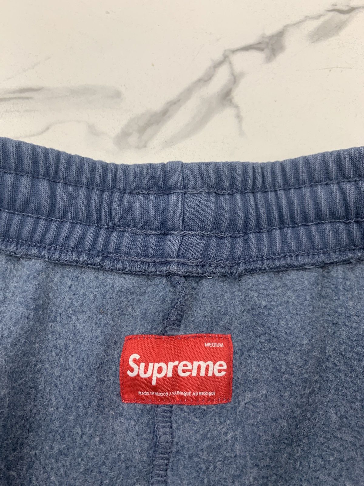 Supreme Supreme Overdyed Small Box Sweatshort "Dark Slate" Size US 32 / EU 48 - 3 Thumbnail