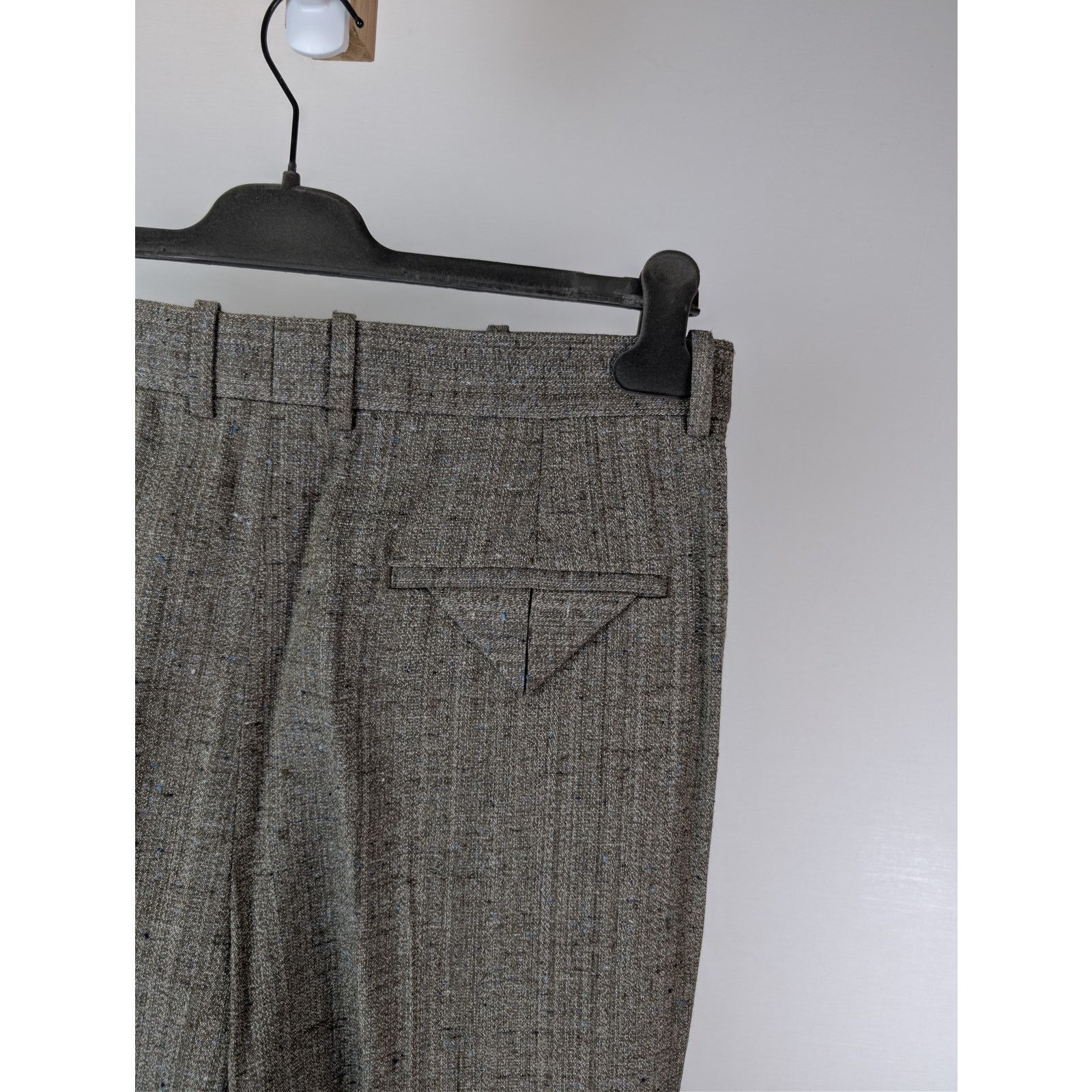 Bottega Veneta o1rshd1 Knotted Melange Viscose Silk Flare Trousers Size US 36 / EU 52 - 14 Thumbnail