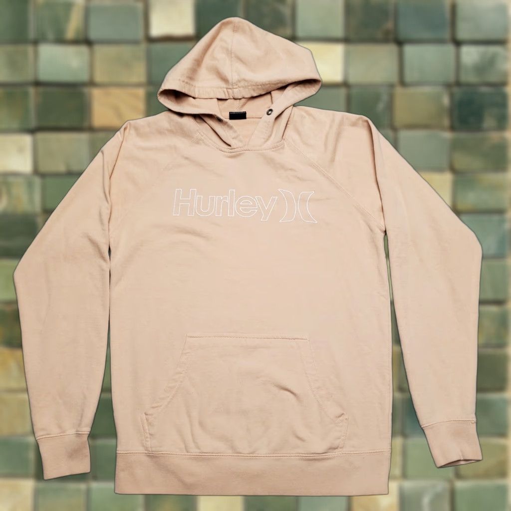 Hurley Hurley Hoodie Womens M Peach Long Sleeve Skate Surf Outdoors Casual Pink Logo Pockets Hooded Size M / US 6-8 / IT 42-44 - 1 Thumbnail